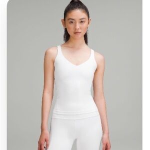 Lululemon Align Size 0 White Waist-Length Tank Top *RETIRED ITEM!*
